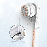 Electric Bath Brushes Shower Cleaning Body Massage Brush Multifunctional Brush Spa Waterproof IPX7 Long Handle Back Brushes Aimak Store