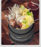 Outdoor Cooking Pot Set ALOCS CW-C05 Camping Portable Easy Storage Picnic Pot With Alcohol Stove Blast Proof Stove Cover Pot Aimak Store