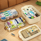 3/4 Layers Large Capacity Family Medicine Organizer Storage Box Portable First Aid Kit Pill Container Emergency Pharmacy Box Aimak Store