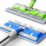 Flat Mop with Stainless Steel Handle, come with Reusable Washable Mop Cloths Aimak Store