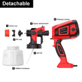 800W Electric Spray Gun Cordless Paint Sprayer 900ml High Power Electric Paint Gun for Furniture Cabinets Fence Walls Door Aimak Store