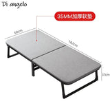 Upholstered Folding Bed Office Lunch Break Sheet People Home Nap Bed Dormitory Simple Bed Reinforcement Escort Hard Board Bed Aimak Store