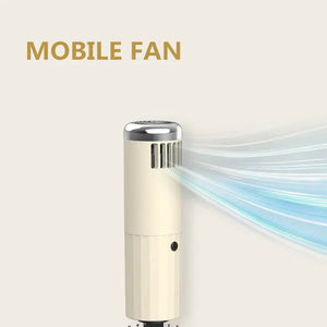 Folding Umbrella with Fan USB Charge Cool Ultra-light Parasol Black Coating Sun-resistant Umbrellas with Gift Box Aimak Store