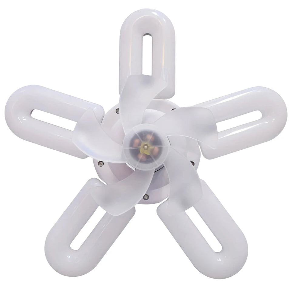 E27 Silent Ceiling Fan Light Ceiling Fan Light Bulb 3 Speed Adjustable 60W Remote Control Electric Fan Chandelier Eye Protection Aimak Store