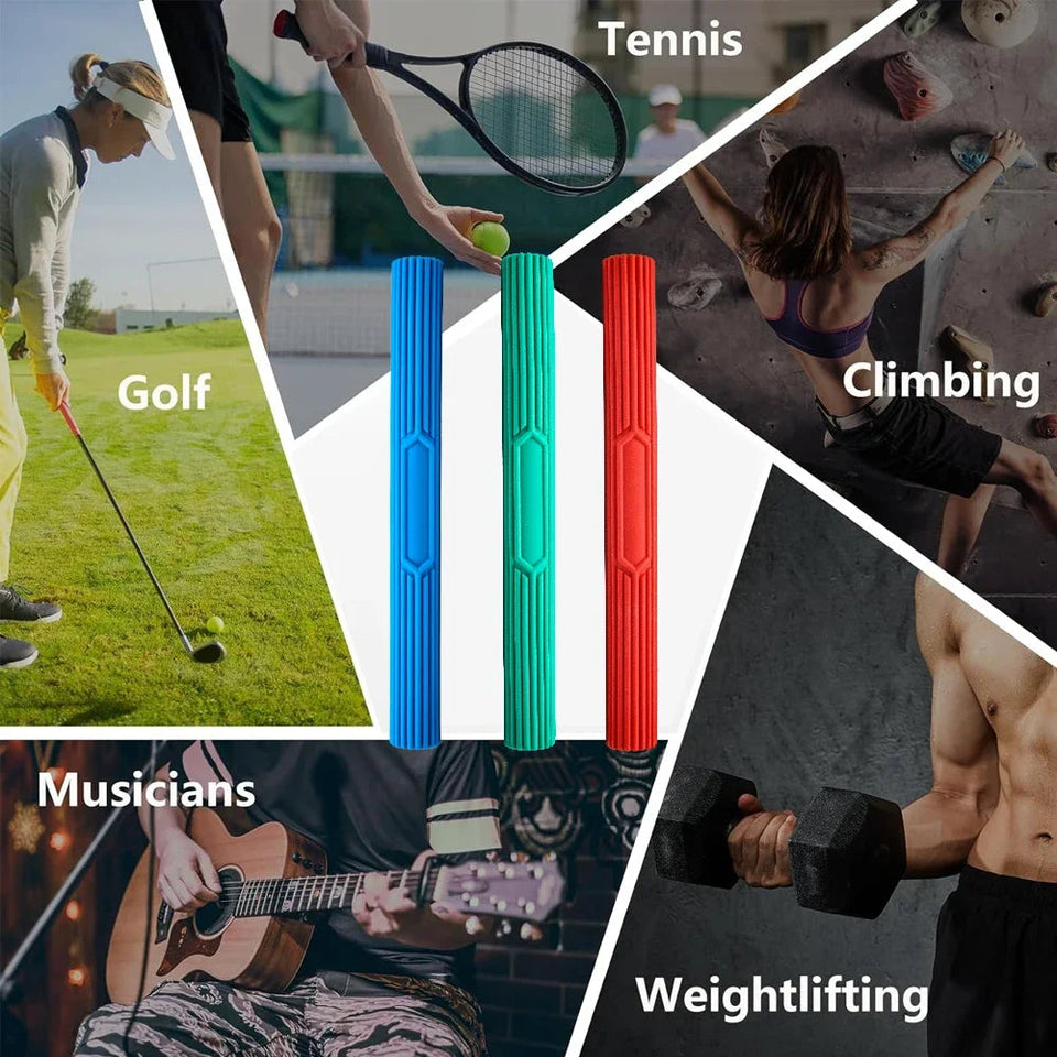 1Pcs Physical Therapy Flexible Twist Bar Rod Hand Wrist Exerciser Bars Silicone Different Resistance Strength Training Tool Aimak Store