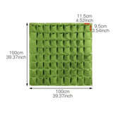 Plant growth bag， Felt Vertical Wall Planter Outdoor Herb Vegetable Hanging Garden  Plant Holder for Railing, Balcony, Fence Aimak Store
