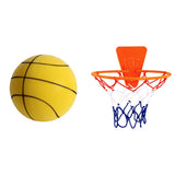 18cm Silent Basketball Quiet No Noise High Density Soft PU Foam Squeezable Ball Indoor Mute Bouncing Basketball Kids Sports Toys Aimak Store