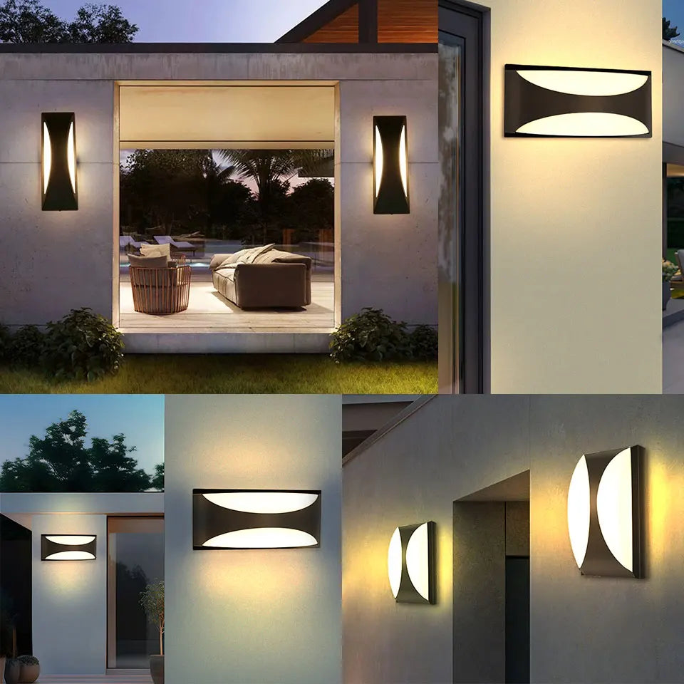 LED Outdoor Wall Light Wall Lamp Motion Sensor 85-265V 16W10W Waterproof Modern Indoor Home Balcony Path Porch Garden Decoration Aimak Store