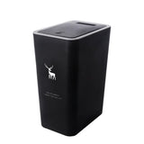 15L Nordic Style Toilet Trash Can Household with Lid Kitchen Classification Presstype Wastebasket Bathroom Rectangular Trash Can Aimak Store
