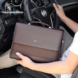 Leather Executives Briefcases For Men Designer Business Tote Bag Wallet Handbag Shoulder Ipad Square Side Crossbody Bag Document Aimak Store