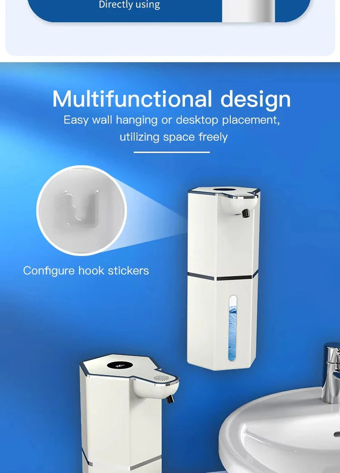 Automatic Soap Dispenser 360Ml 4 Level Liquid Foaming Soap Dispenser Long Battery Charging Automatic Soap Dispenser No Drilling Aimak Store
