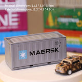 New Container Mini Iron Box Small Container Model Storage Box Creative Desktop Ornament Storage Rack Multi-Functional Metal Box Aimak Store