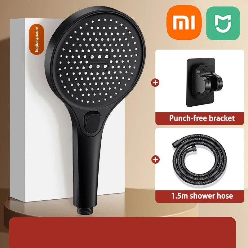 Xiaomi MIJIA High Pressure Shower Head 13cm Panel 3 Modes Water Saving Spray Nozzle Massage Rainfall Shower Bathroom Accessories
