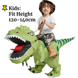 Animal Cartoon Riding T-Rex Inflatable Costume Nursery Kids Dinosaur Role Playing Game Adult Kids Chasing Game Birthday Gift Aimak Store