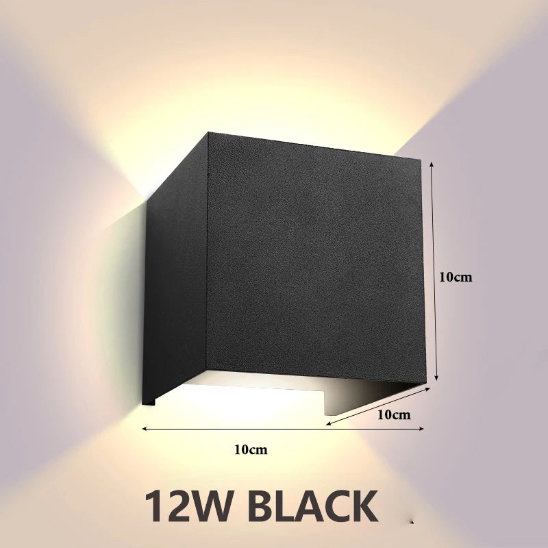 Outdoor Wall Lamp IP65 Waterproof Garden Lighting AC86-265V Exterior Wall Light Living Room Stair Porch Light Home Decor Fixture Aimak Store