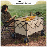 Naturehike Big Wheels Heavy Duty Folding Cart Outdoor Large Capacity Wagon Cart Beach Wagon For Sand Pull Trolley Camping Cart Aimak Store