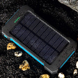 20000mah Portable Solar Power Bank Waterproof External Battery Backup Powerbank 20000 mah Phone Battery Charger LED Pover Ban Aimak Store