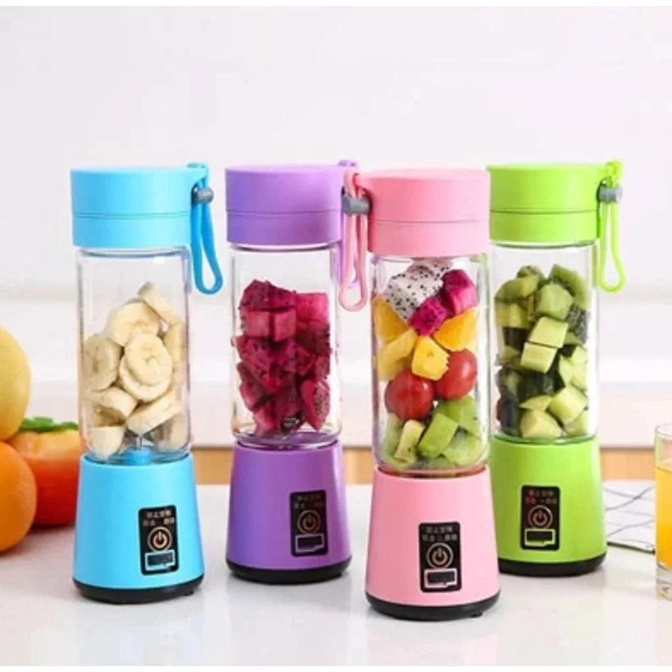 Portable Mini Blender for Shakes and Smoothies Rechargeable USB 380ML Traveling Fruit Juicer Cup Hand Fruit Blender Juicing Cup Aimak Store