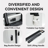 20 Inch Cabin Suitcase Front Opening Spinner Wheel Travel Rolling Luggage For Men Women Trolley Case With TSA Lock,USB Charging Aimak Store