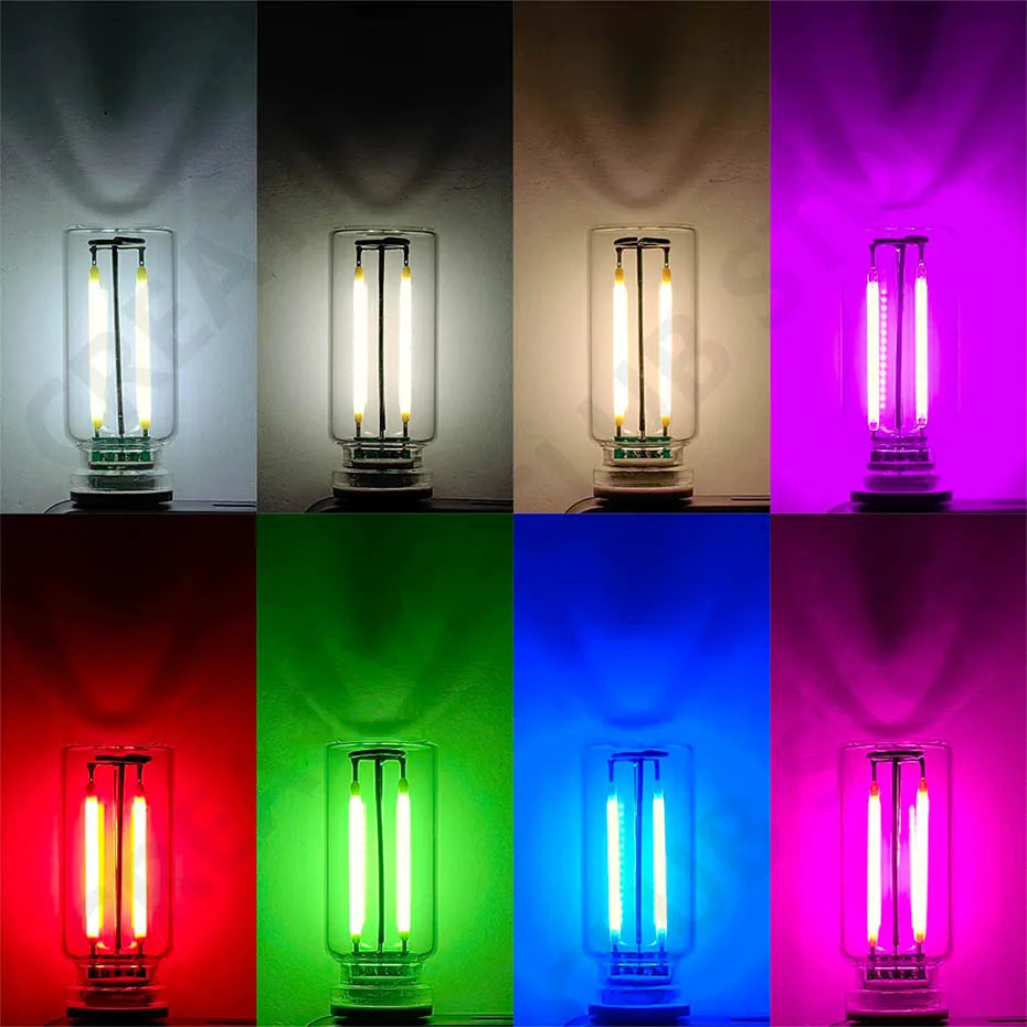 USB Touch Control LED Night Light Atmosphere Light Edison Bulb Incandescent Lamp LED Filament Light Bulb Bedroom Decoration Aimak Store