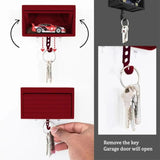 Car Garage Key Holder with Opening Door Wall Mount with Car Garage 3D Printed Key Organizer Easy to Install Versatile Key Hooks Aimak Store