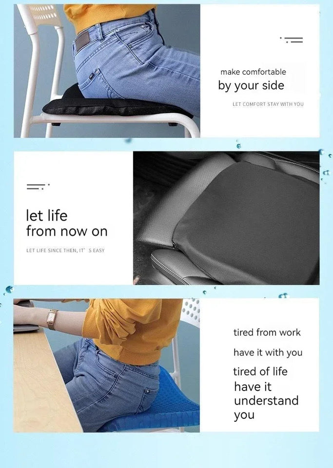 Car Seat Cushion Breathable Cool Gel Cooling Pad Universal Car Honeycomb Butt Pad Car Home Office Chair Cushion Aimak Store