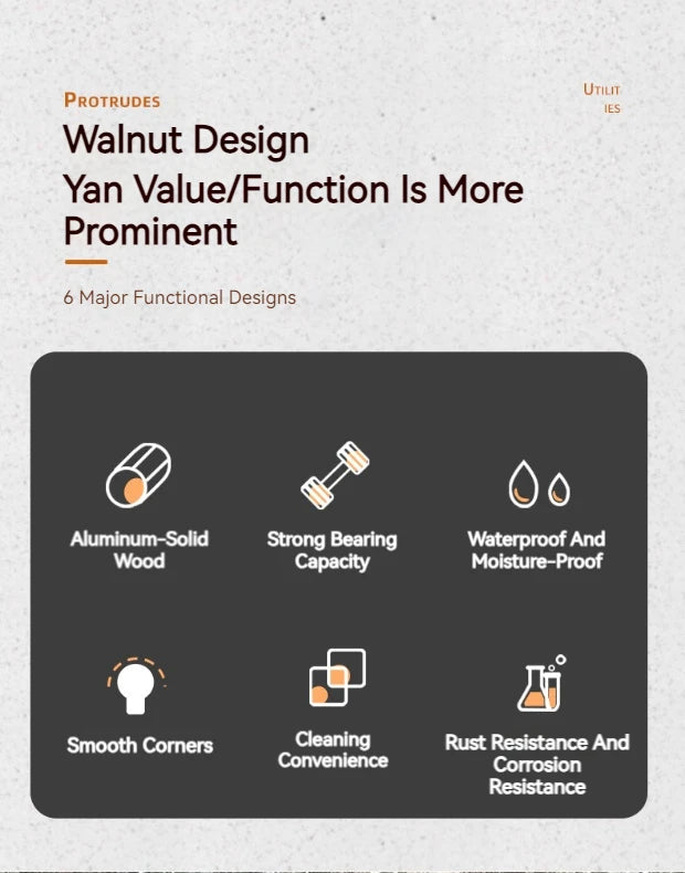 Walnut Coat Wall Hook Wall Hanging Coat Rack for Bathroom Kitchen Bedroom Hallway Wall Hooks Coat Clothes Holder Aimak Store