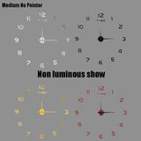 2024 New Metall Moderne 3D DIY Wall Clock Acrylic+EVR+Metal Mirror Home Decoration Super Big 130cm X130 Cm Factory Freeshipping Aimak Store