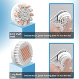 Electric Bath Brushes Shower Cleaning Body Massage Brush Multifunctional Brush Spa Waterproof IPX7 Long Handle Back Brushes Aimak Store