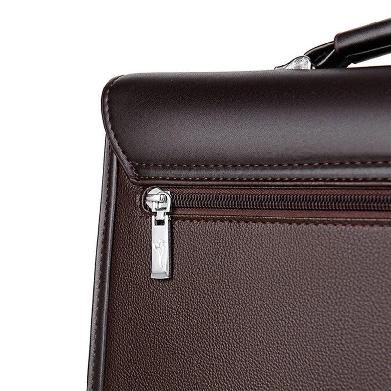 Leather Executives Briefcases For Men Designer Business Tote Bag Wallet Handbag Shoulder Ipad Square Side Crossbody Bag Document Aimak Store