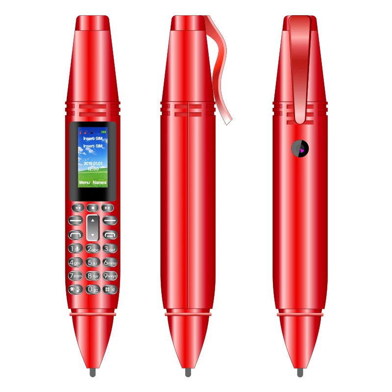 UNIWA AK007 2G Mini Pen Phone Dual Nano SIM Cellphone 0.96" 550mAh Mobile Phone Bluetooth Dialer 0.08MP Camera Voice Recorder Aimak Store