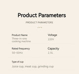 2024 New Fresh Fruit Juice Blender Kitchen Heavy Duty 3L 9500w Silver Crest Commercial Electric Mixer 3 in 1 blender Aimak Store