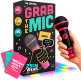 Lucky Egg Official Grab The Mic Family Karaoke Board Game 2-10 Players Game For Hilarious Game Nights Birthday Party Kids Gift Aimak Store