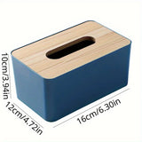 1pc Tissue Box Cover for Disposable Paper Facial Tissue, Rectangular Holder for Desk, Office Aimak Store