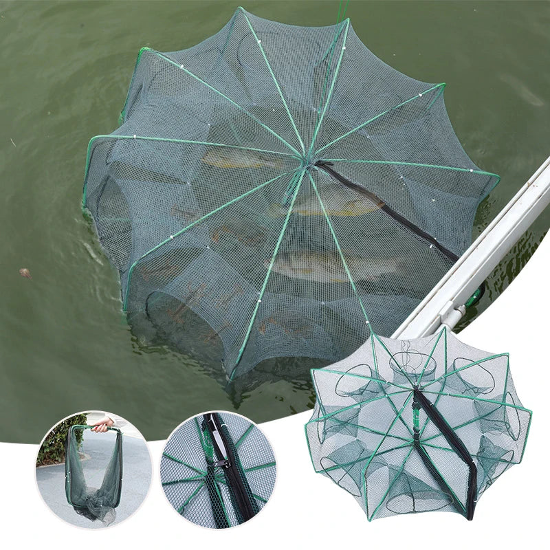 Mesh for Fishing Crayfish Net Foldable Crayfish Catcher Casting Fish Network Crab Trap Catchers Cage Network Fishing Accessories Aimak Store