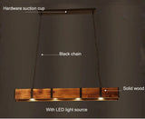 Old Style American Vintage Attic Wooden Pendent Lamp Dining Room Bar Table Clothing Store Industrial Pendant Lamp Led Lighting Aimak Store