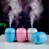 USB Portable Air Humidifier 250ML Essential Oil Diffuser 2 Modes Auto Off with LED Light for Home Car Mist Maker Face Steamer Aimak Store