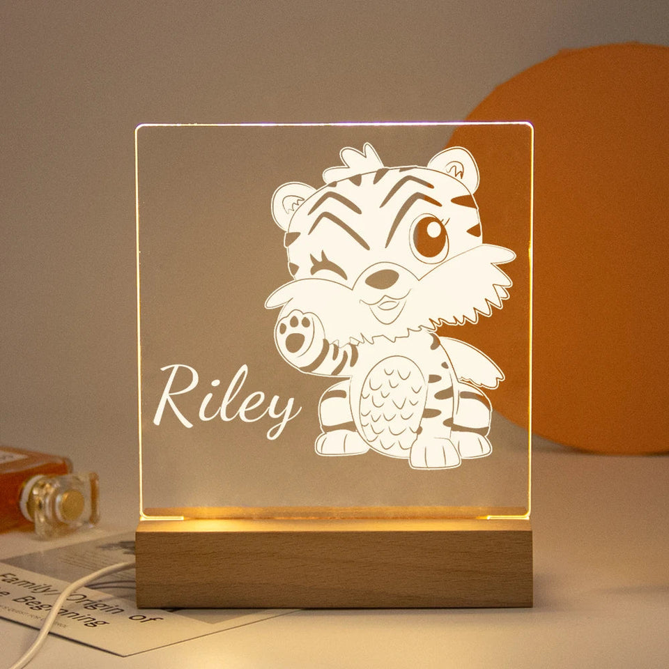 Drop Shipping Personalized Nightlight USB LED Customized Name 3D Lamp  Decoration Bedroom Toys Birthday For Baby Children Gift Aimak Store