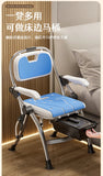 Bathroom Chair for Elderly with Backres Folding Shower Seat for Safety Non-Slip Locking Ideal for Senior Citizen Pregnant Women Aimak Store