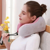 Electric Neck Massage Pillow U-shaped and Fits the Neck Adjustable Heating to Massage and Relax Durable Memory Cotton Aimak Store