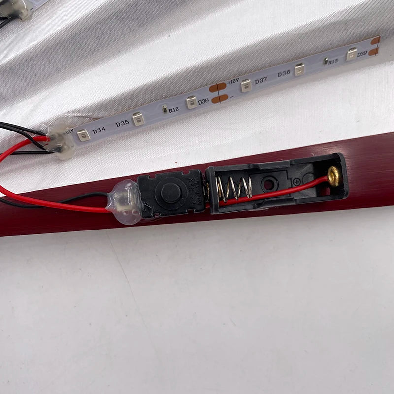 Luminous Folding LED Fan Dancing Light Fan Flashing For Night Music Show Rave Festival Accessories Glowing In The Dark Party Aimak Store