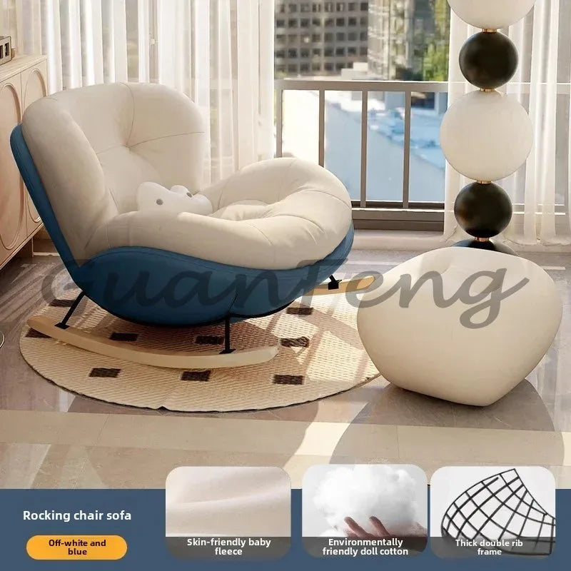 Ergonomic Lazy Reading Chairs, Living Room Chairs, Lounge Rocking, Nordic Girl Chairs, Luxury Modern Throne, Home Furniture Aimak Store