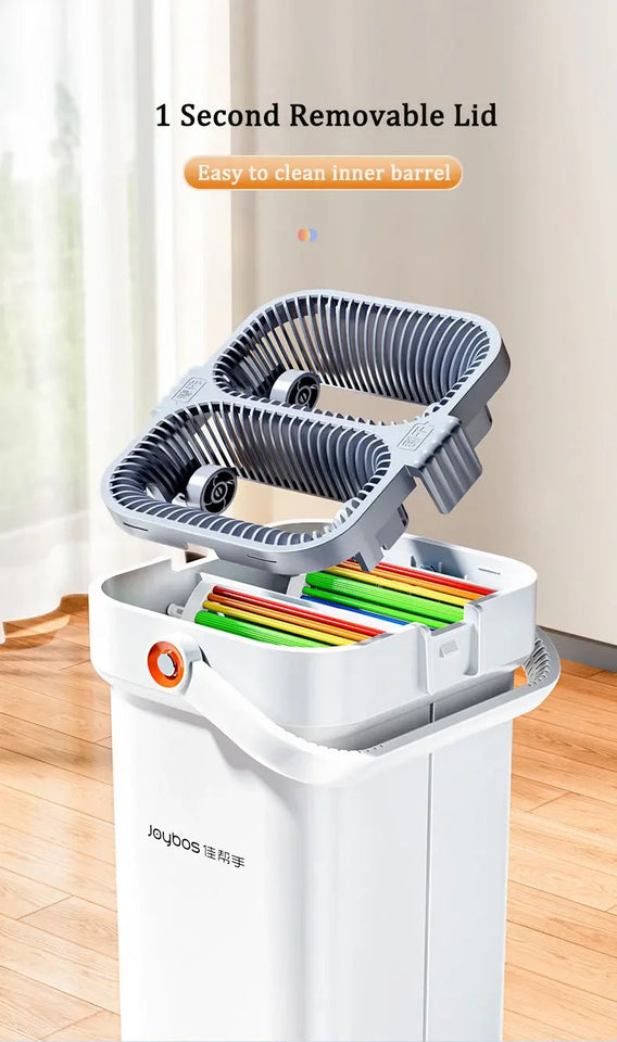 Joybos 40cm Big Mop Washing With Bucket and Squeeze Floor Cleaning Hand Free Flat Floor Mop Microfiber Household Cleaner Tools Aimak Store