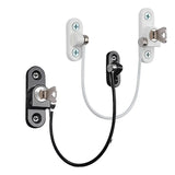White/Black Child Safety Lock Home Window Door Cabinet Locks Key for Babies Care Refrigerator Drawer Security Protection Aimak Store