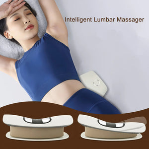 Ergonomic Electric Lumbar Traction Massager Adjustable Vibration Waist Spine Support Back Massage Machine Inflatable Stretcher Aimak Store