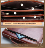 Men's High Quality Business Briefcase Crossbody Shoulder Messenger Bags Male Office Handbag Laptop Bags Bolsos Para Hombre Aimak Store
