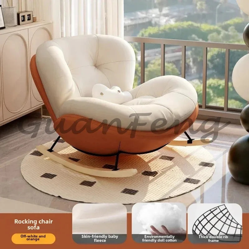 Ergonomic Lazy Reading Chairs, Living Room Chairs, Lounge Rocking, Nordic Girl Chairs, Luxury Modern Throne, Home Furniture Aimak Store