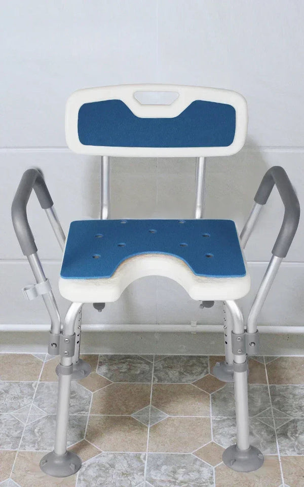 Adult bath chair Bathroom Chair Shower Seat Adjustable Height Shower Chair for Senior Bath Chair for Elderly Bathroom Stool Aimak Store