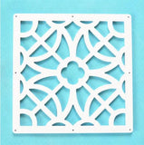 12pcs 29x29cm Hanging Screens Living Room Divider Panels Partition Wall Art Diy Home Decoration White Wood-plastic Aimak Store