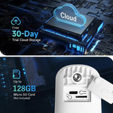 XVIM 4MP Solar Security Camera Wireless WiFi 4MP Solar Battery Powered Camera HD Home Surveillance Protection Aimak Store